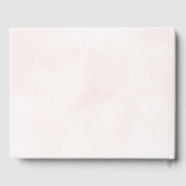 Minimale moderne legante bruiloft gastenboek (Achterkant)