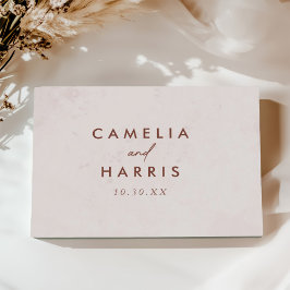 Minimale moderne legante bruiloft gastenboek