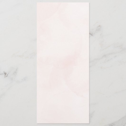 Minimale moderne legante bruiloft menu (Achterkant)