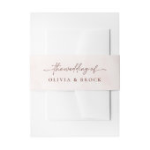 Minimale moderne legante bruiloft uitnodigingen wikkel (Voorkant Voorbeeld)