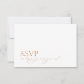 Minimale moderne legante kalligrafie RSVP (Voorkant)