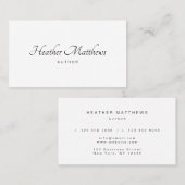 Minimale moderne legante professional visitekaartje (Voorkant / Achterkant)