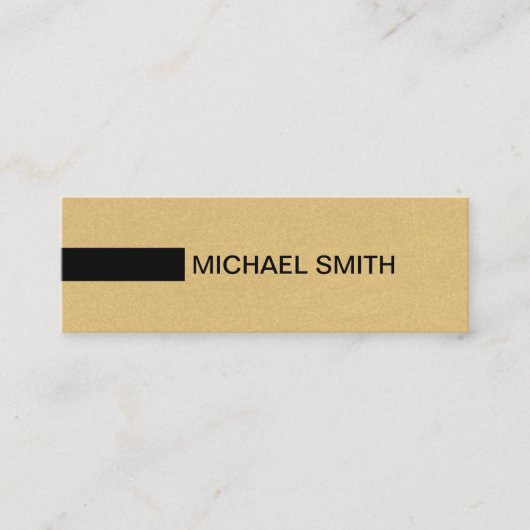 Minimale moderne legante Vintage #2 Mini Visitekaartje (Voorkant)