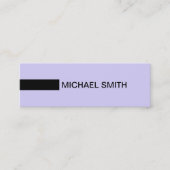 Minimale moderne legante zeep en zwart mini visitekaartje (Voorkant)