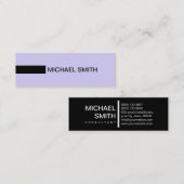 Minimale moderne legante zeep en zwart mini visitekaartje (Voorkant / Achterkant)