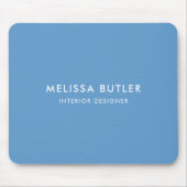 Minimale moderne lichtblauwe Muismat (Voorkant)