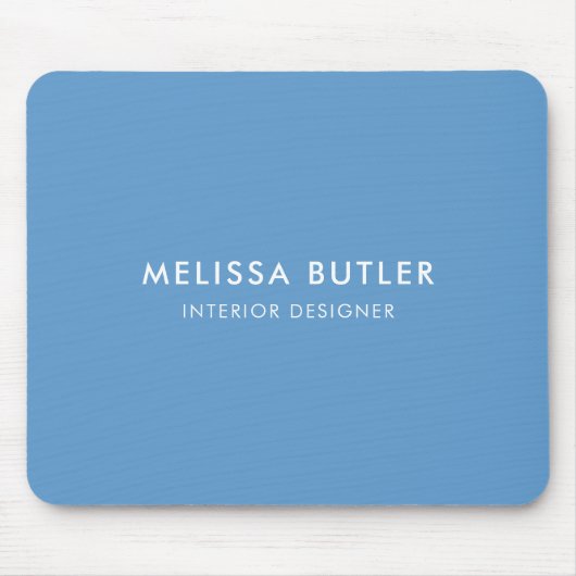 Minimale moderne lichtblauwe Muismat (Voorkant)