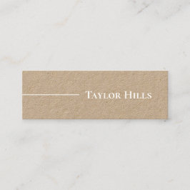 Minimale moderne lijnnaam Kraft Mini Visitekaartje