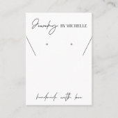 Minimale moderne Logo juwelen-Kaarten Visitekaartje (Voorkant)