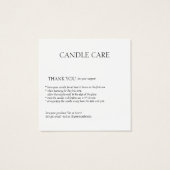 Minimale moderne Logo kaartenpas Vierkante Visitekaartjes (Achterkant)