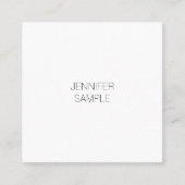 Minimale moderne luxe Sjabloon voor luxe luxemburg Vierkante Visitekaartje (Voorkant)