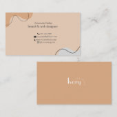 Minimale moderne luxe Visitekaartje (Voorkant / Achterkant)