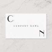 Minimale moderne luxemburgmonogrammen voor en acht visitekaartje (Voorkant)