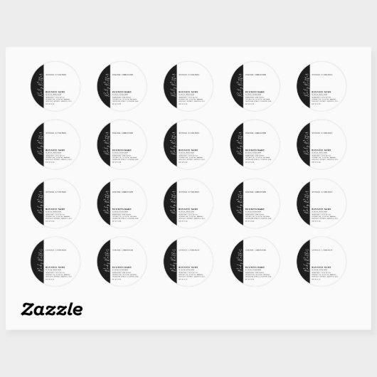 Minimale moderne luxetiket wit label (Vel)