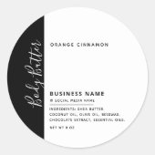 Minimale moderne luxetiket wit label (Voorkant)