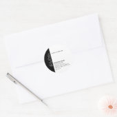 Minimale moderne luxetiket wit label (Envelop)