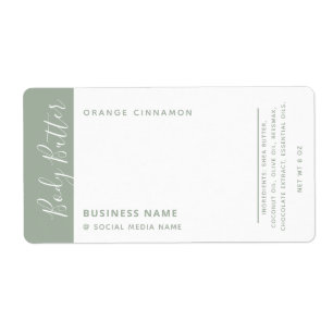 Minimale moderne luxetiket wit label