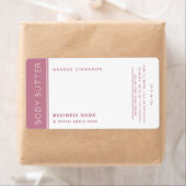 Minimale moderne luxetiket wit label (Insitu)