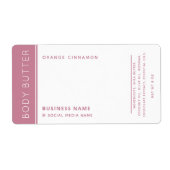 Minimale moderne luxetiket wit label (Voorkant)