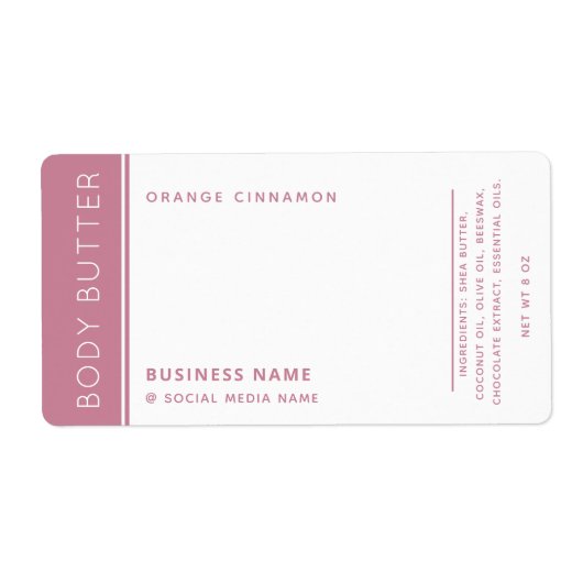 Minimale moderne luxetiket wit label (Voorkant)