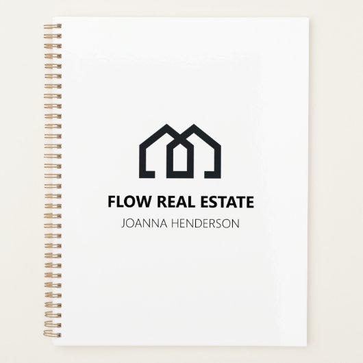 Minimale moderne makelaar in onroerend goed planner (Voorkant)