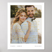 Minimale moderne Manuscript Wedding Vow Overlay Fo Folie Afdrukken (Voorkant)