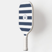 Minimale moderne marinestripe - aangepast monogram pickleball paddle (Links)