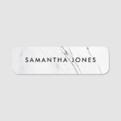 Minimale moderne marmernaamtag naamplaatje (Voorkant)