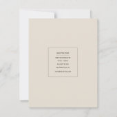 Minimale moderne minikalender waarop de datum-foto save the date (Achterkant)