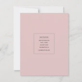 Minimale moderne minikalender waarop de datum-foto save the date (Achterkant)