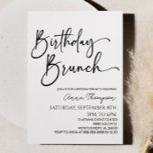 Minimale Moderne Minimalistische Verjaardag Brunch Kaart