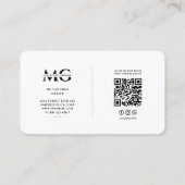 Minimale moderne mobiele notaris openbaar elegant visitekaartje (Achterkant)