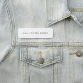 Minimale moderne naamtag naamplaatje (In situ)