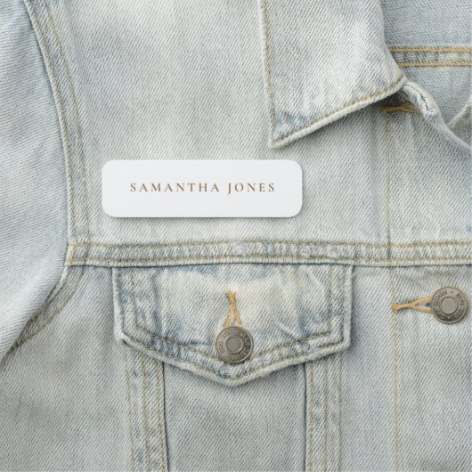 Minimale moderne naamtag naamplaatje (In situ)