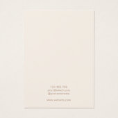 Minimale moderne neutrale juwelen-Kaart Visitekaartje (Achterkant)