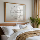 Minimale moderne op maat gemaakte naamprint jubile poster