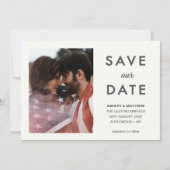 Minimale Moderne Opslaan van de stijlvolle foto op Kaart (Voorkant)