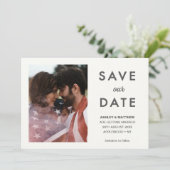 Minimale Moderne Opslaan van de stijlvolle foto op Kaart (Staand voorkant)