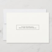 Minimale Moderne Opslaan van de stijlvolle foto op Kaart (Achterkant)