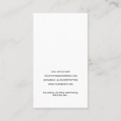 Minimale moderne pakketdiensten | Zwarte kat Visitekaartje (Achterkant)