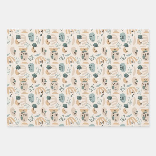 Minimale moderne papierbladen voor onmiddellijke v inpakpapier vel (Voorkant 3)