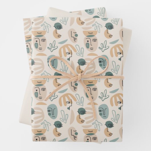 Minimale moderne papierbladen voor onmiddellijke v inpakpapier vel (In situ)