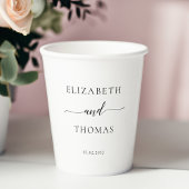 Minimale moderne papieren bekers