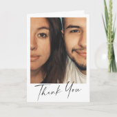 Minimale Moderne Persoonlijke Bericht van het Manu Bedankkaart (Voorkant)