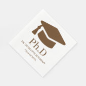 Minimale Moderne PhD Afstudeer Servetten (Hoek)