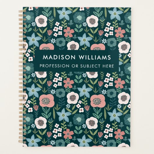 Minimale Moderne Planner van Bloemen (Voorkant)