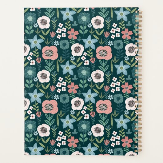 Minimale Moderne Planner van Bloemen (Achterkant)