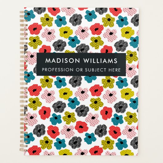 Minimale Moderne Planner van Bloemen (Voorkant)