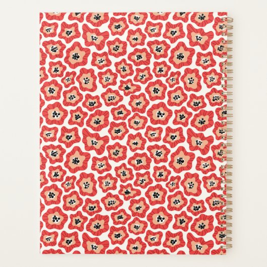 Minimale Moderne Planner van Bloemen (Achterkant)