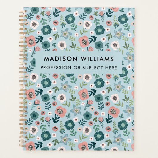 Minimale Moderne Planner van Bloemen (Voorkant)